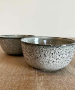 bols ceramique chinés gris vert